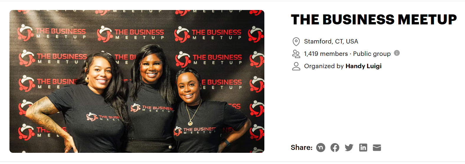 The Business Meetup community in Stamford, CT