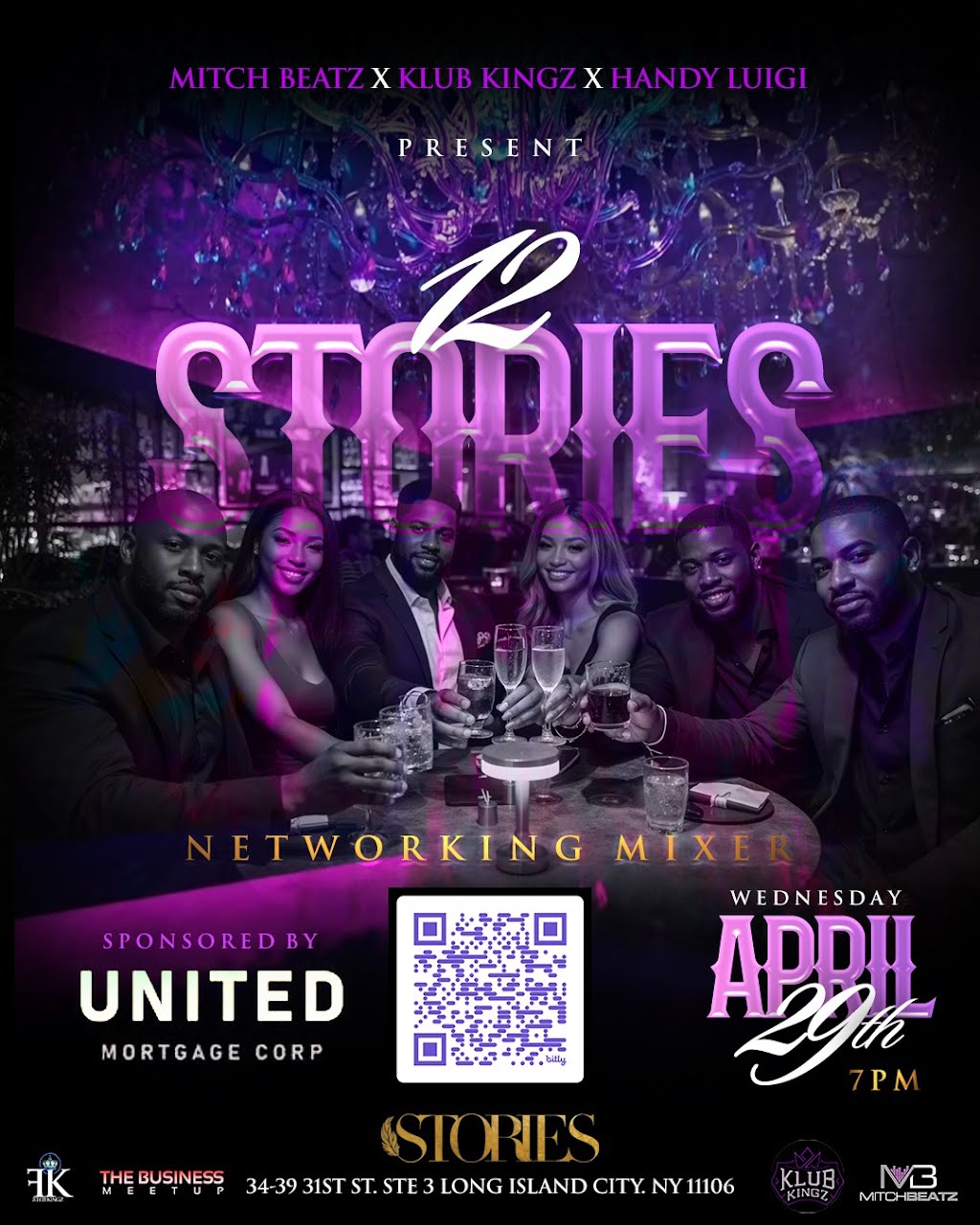 12 Stories Networking Mixer — flyer
